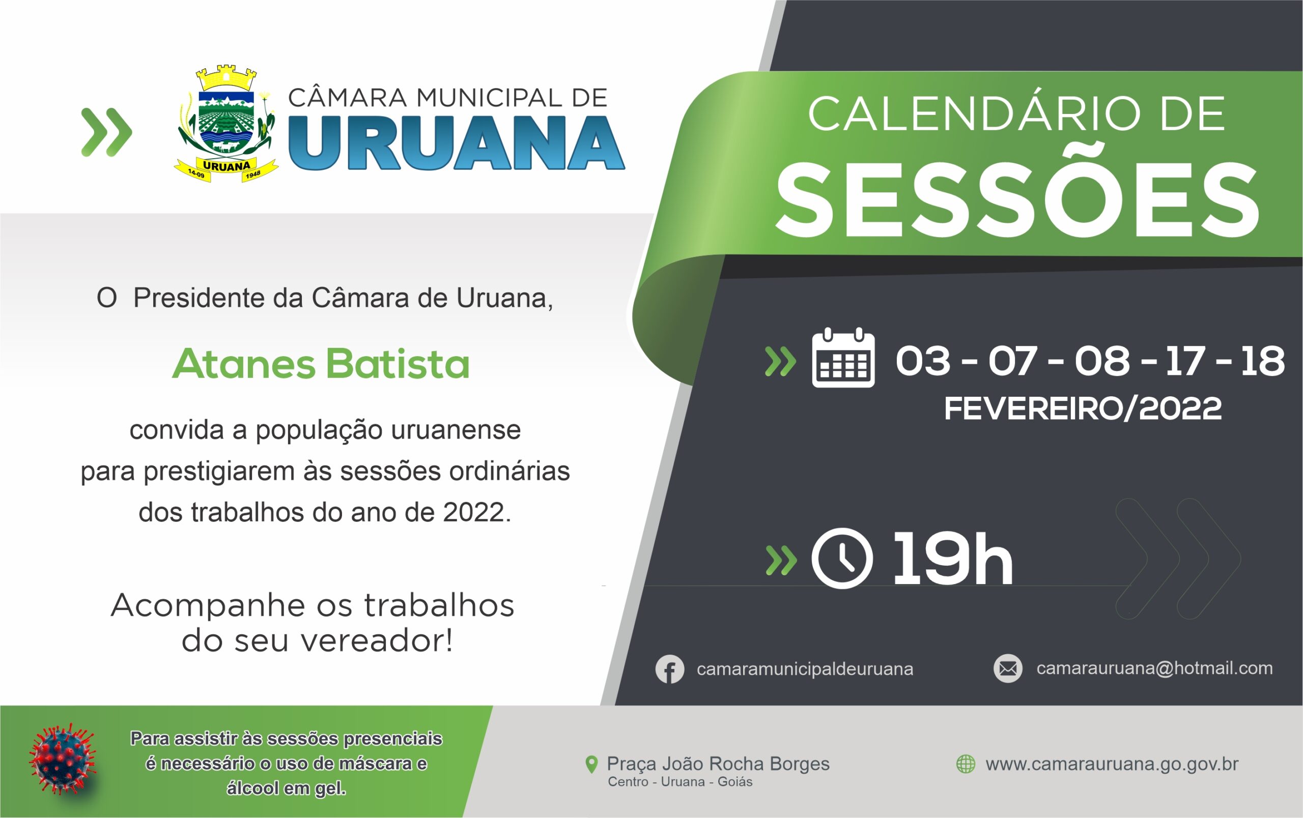 Read more about the article Calendário de Sessões